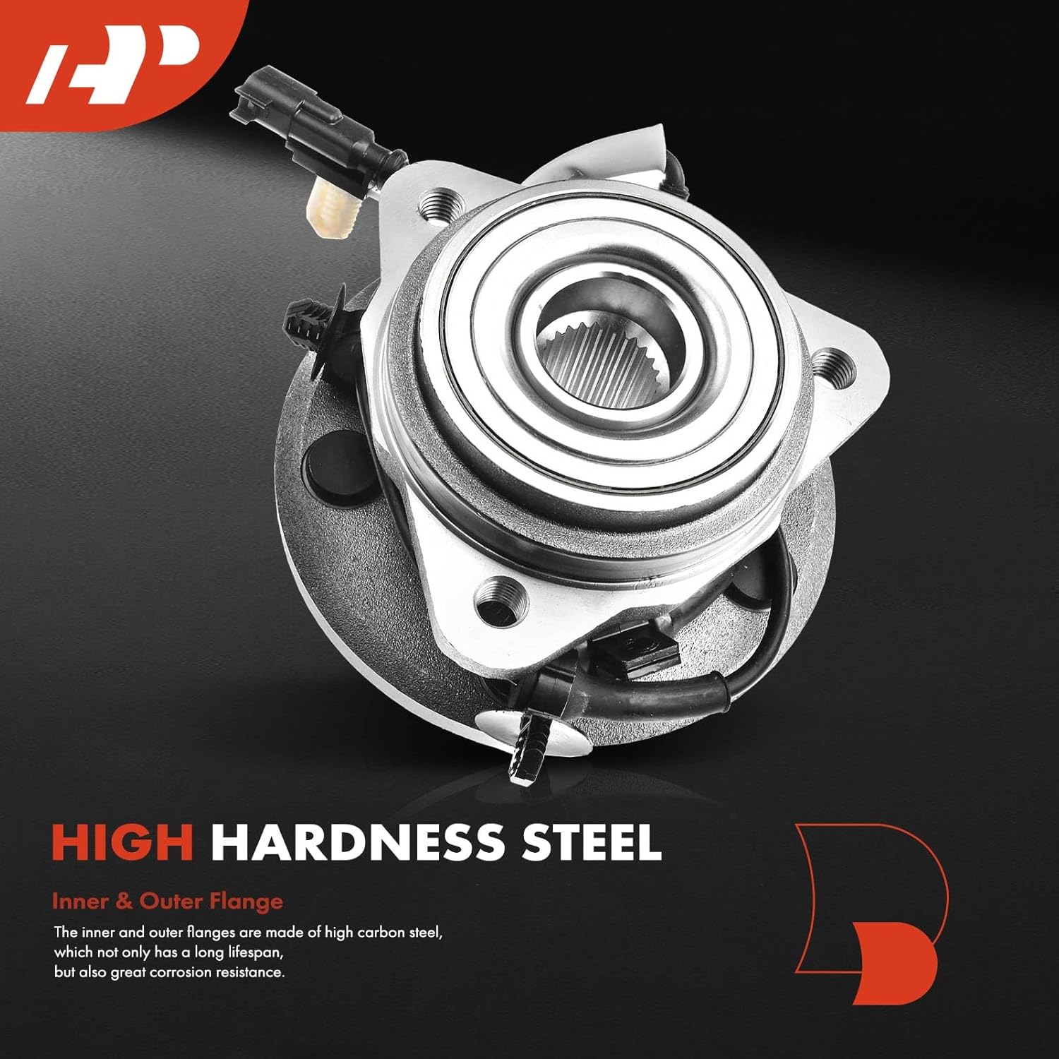 A-Premium 2 x Front Wheel Bearing and Hub Assembly with ABS & 5-Lug Compatible with Ford Ranger 2009-2011 & Mazda B4000 2003-2010, 4WD Only