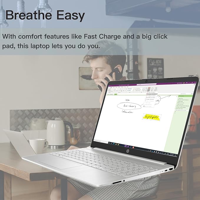 HP Laptop 15.6" HD Touchscreen, Intel Core i3-1215U, 16GB RAM, 512GB SSD miniatura 5