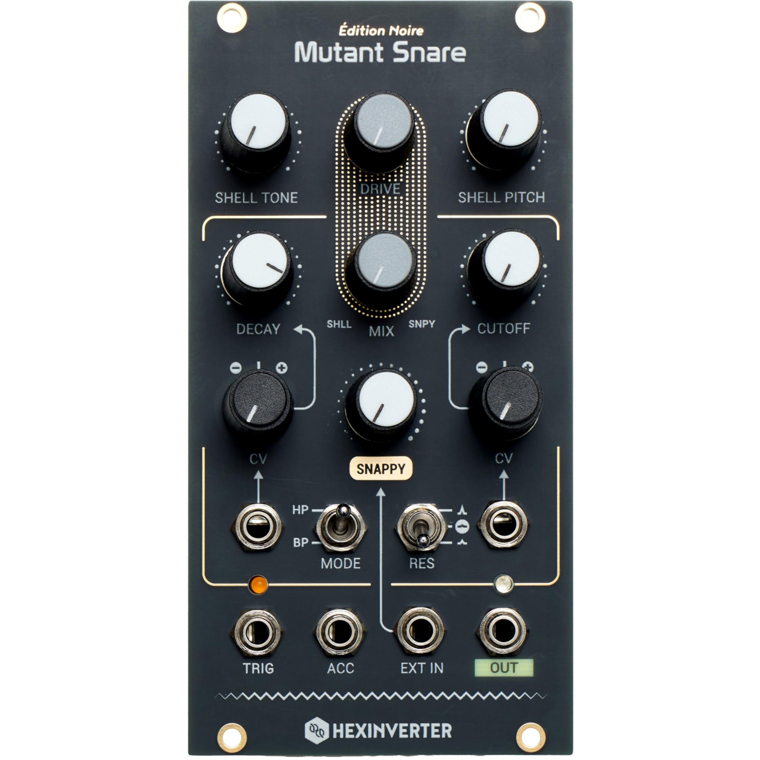 Hexinverter Mutant Snare synthétiseur modulaire drum format Eurorack