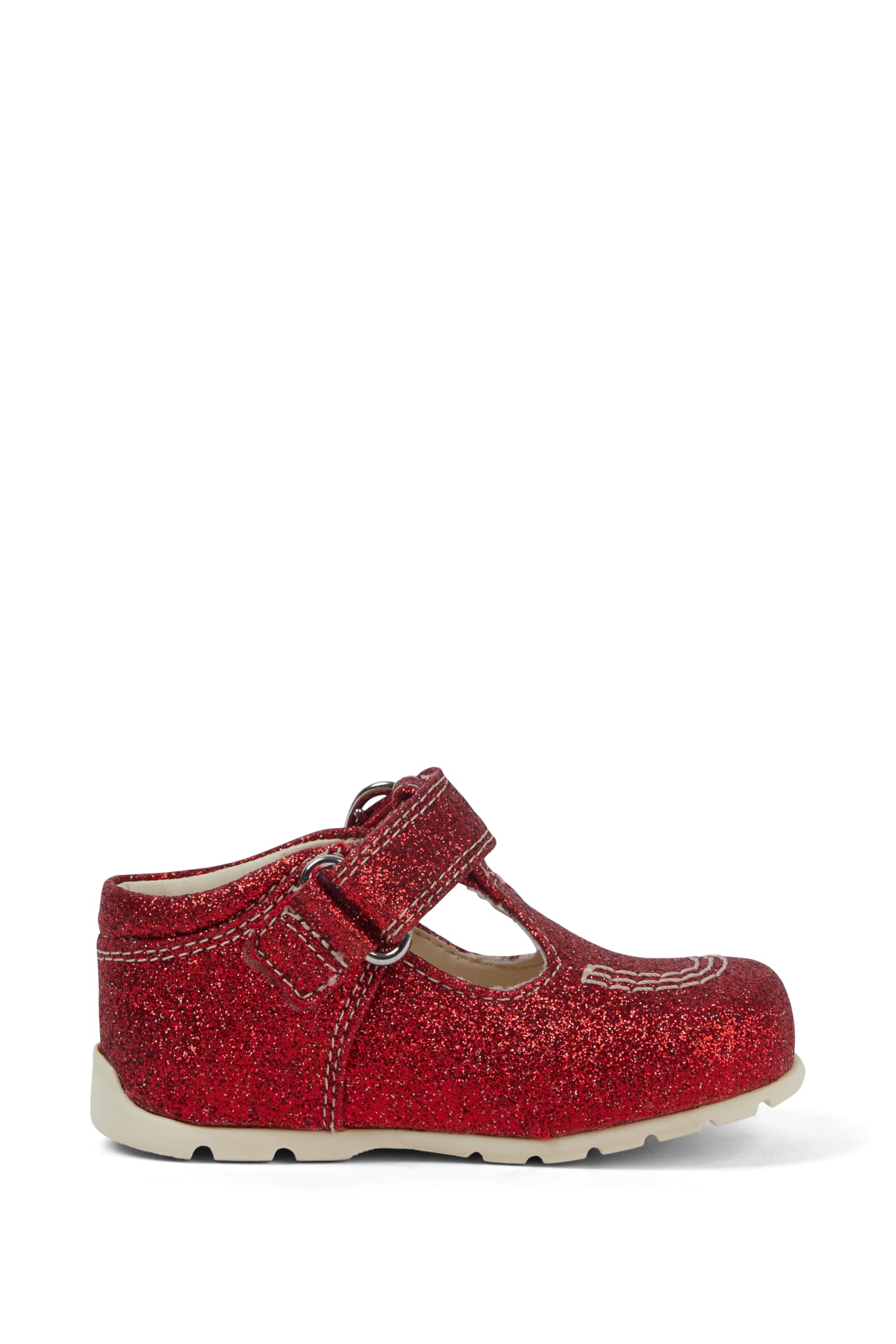Kickers Unisex Kinder Kick T Bar Baby Glitter Leather Schuhe