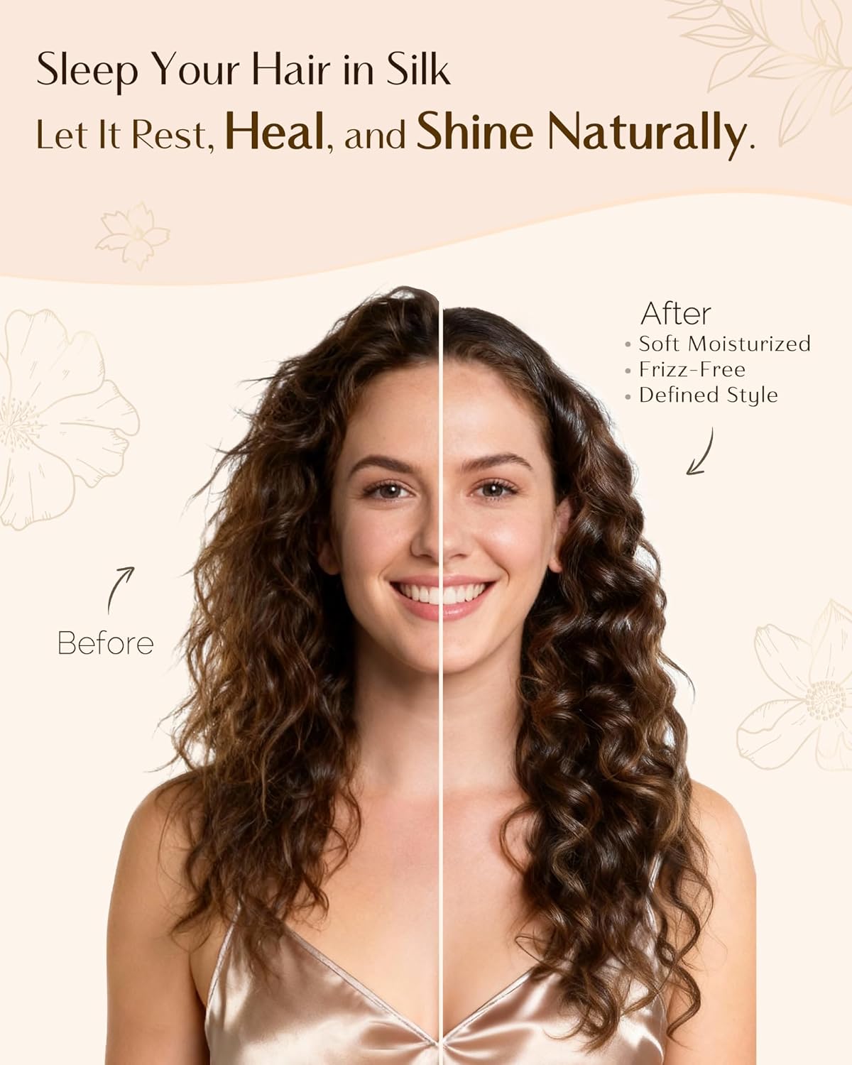 YANIBEST 22 Momme 100% Mulberry Silk Bonnet for Sleeping Women Double Layer Sleep Bonnet with Tie Band, Sleep Cap - Image 4