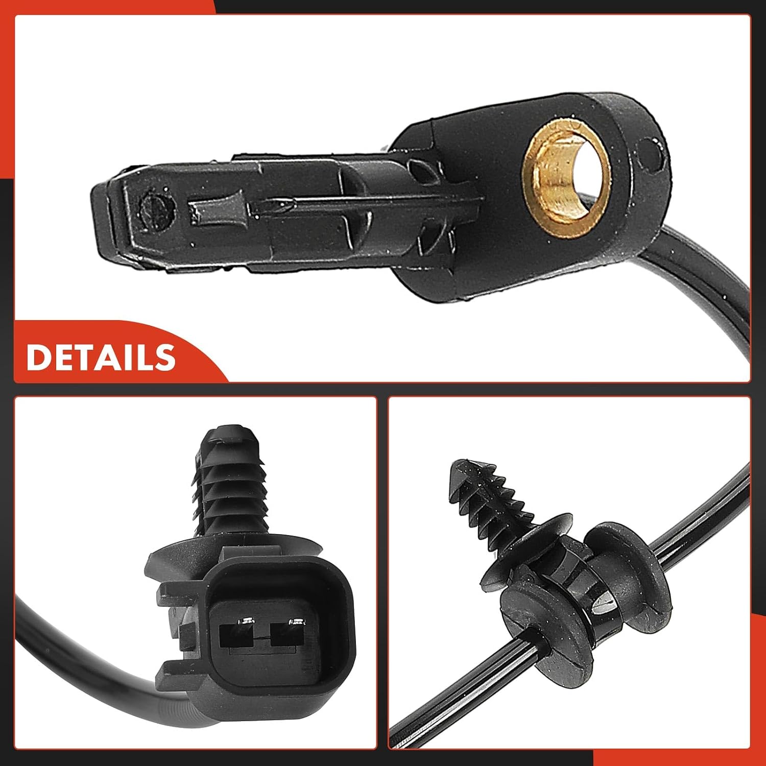 A-Premium Front ABS Wheel Speed Sensor Compatible with Tesla Models - Model 3 2017-2022, Model Y 2020-2022 - Front Driver or Passenger Side, Replace# 118876100A, 0265011597