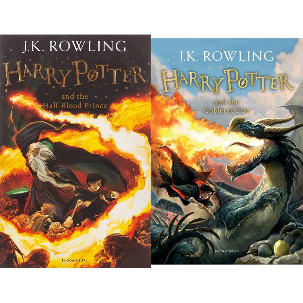 Harry Potter And The Half Blood Prince + Harry Potter And The Goblet Of Fire (Harry Potter 4) (Set of 2 Books)