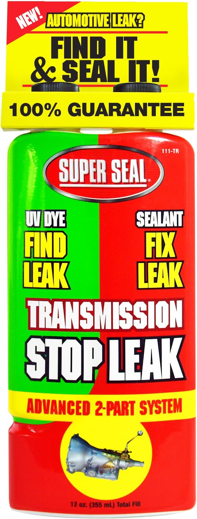 InterDynamics Transmission Stop Leak with UV Dye, 12 oz.
