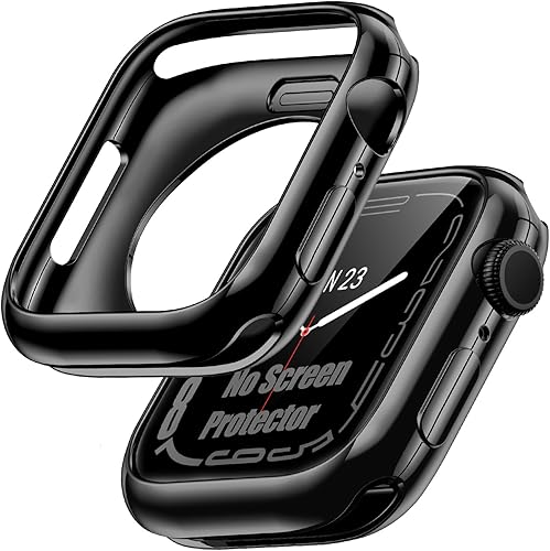 Miniatura 9 de Goton - Funda compatible con Apple Watch Series 7 2021 (sin protector de pantalla), cubierta de borde de TPU suave, accesorios de parachoques para