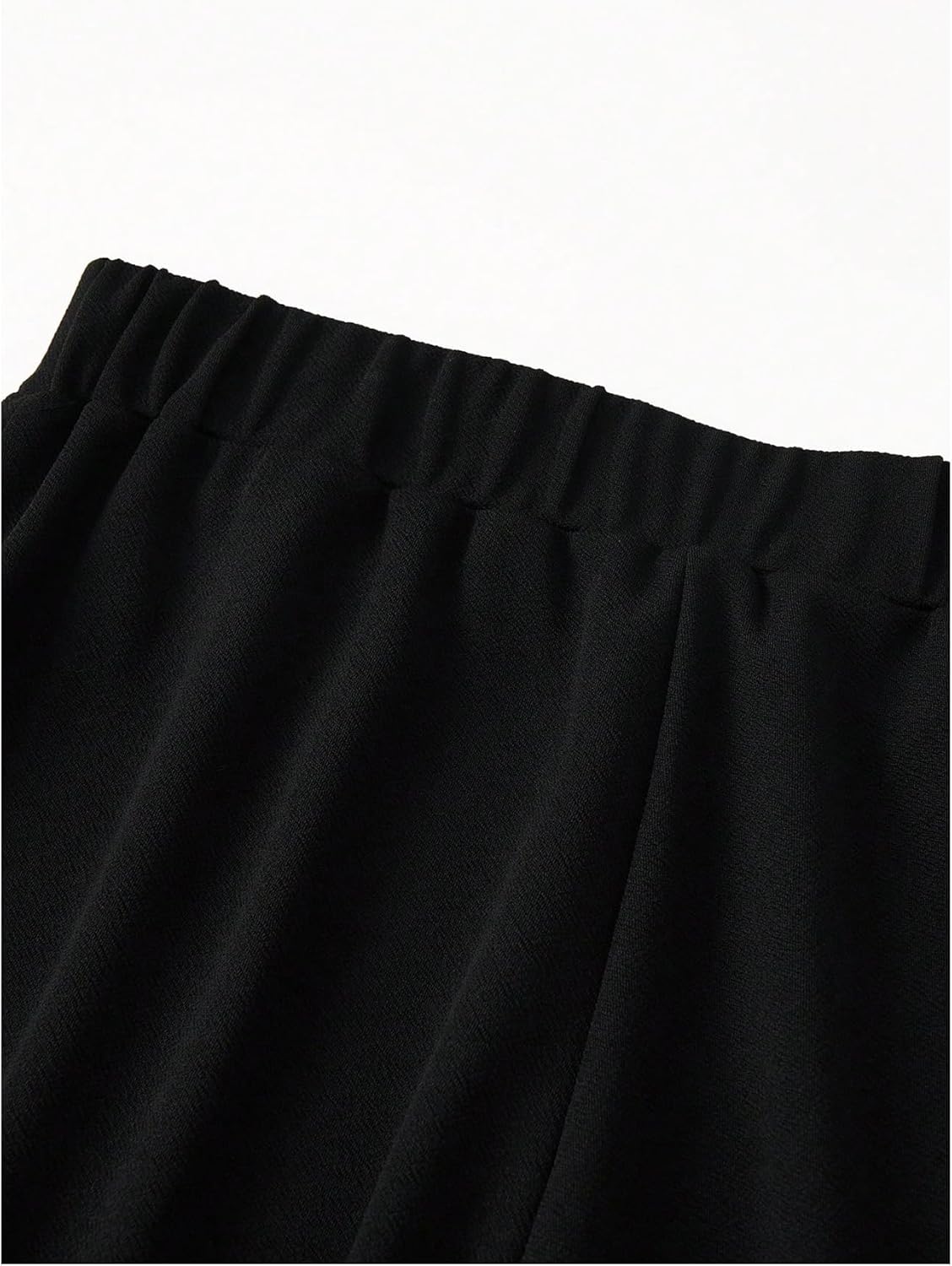 GORGLITTER Women's Elastic Wide Leg Palazzo Pants High Waisted Stretchy Front Seam Business Casual Pants - Image 5