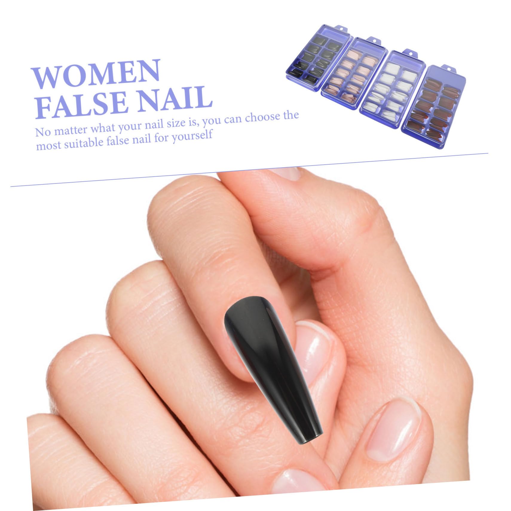minkissy 800pezzi Unghie Finte Lunghe Adesive Per Manicure Copertura Completa Per Occasioni Formali e Informali Di Unghie Per Donne e Ragazze