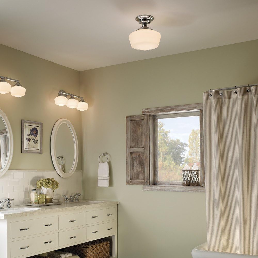 Top Brands Sea Gull Lighting 44438-05 Academy Wall/Bath Vanity Style Fixture, Three Light, Chrome Best Deal 🛒 Sea Gull Lighting 44438-05 Academy Wall/Bath Vanity Style Fixture, Three Light, Chrome