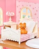 Rolife Fairy Rose Cottage zestaw miniaturowych domków, różowy, tworzywo sztuczne, ze światłem, dla dzieci