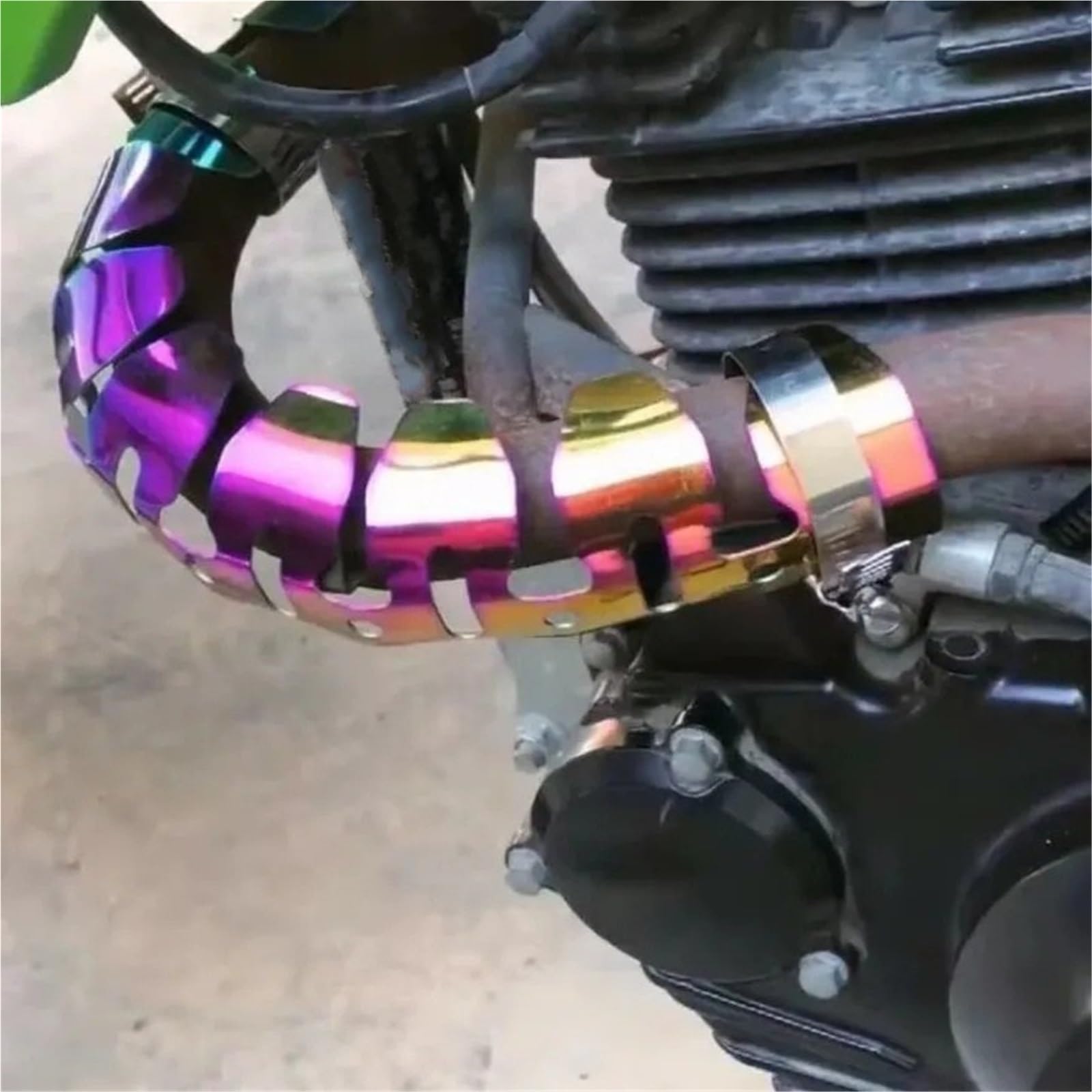 Motocicletta Copertura Antiscottatura Per Paracalore scarico moto