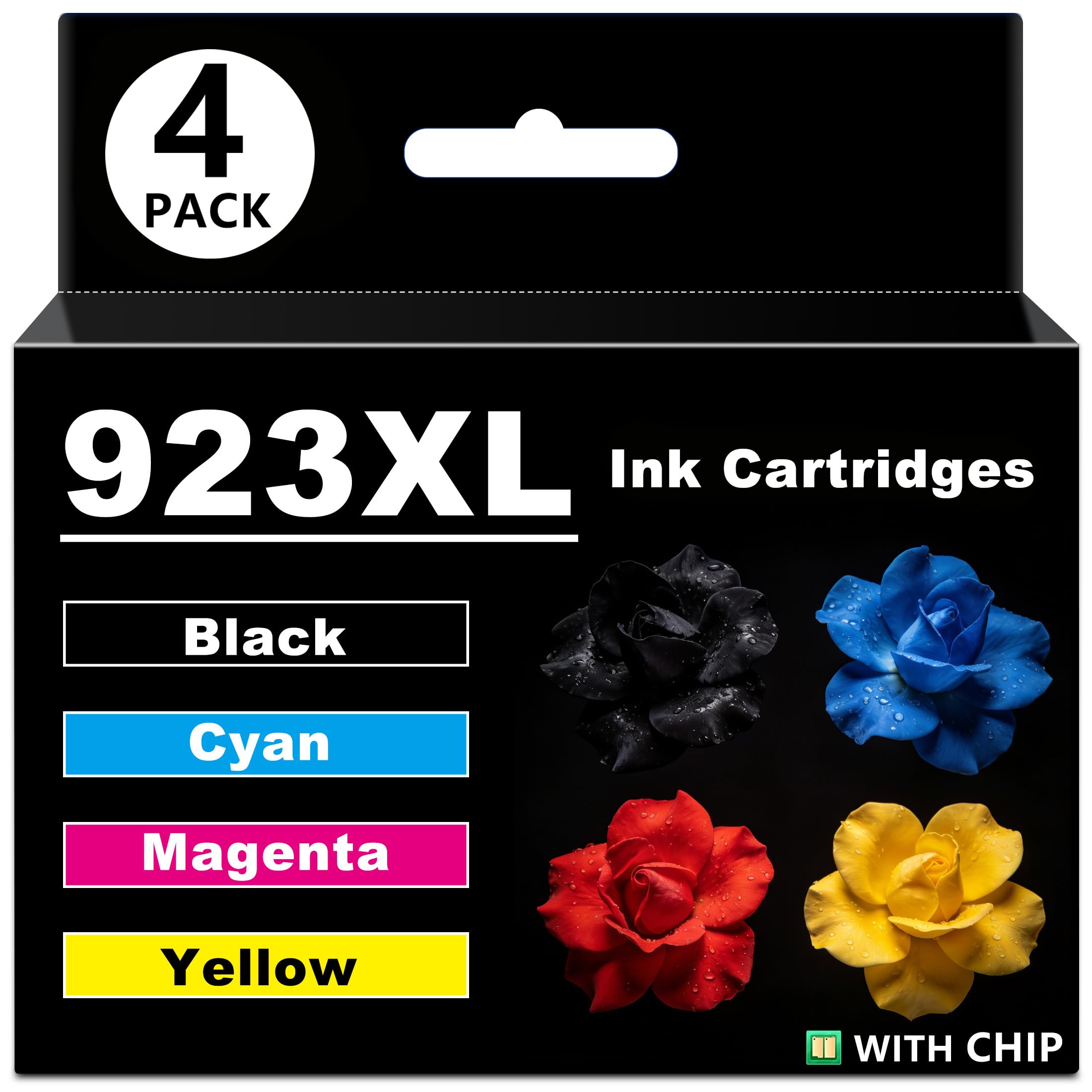 Photo 1 of DOUBLE D 4-Pack 923e Ink Cartridges Compatible with HP OfficeJet Pro 8120 Series