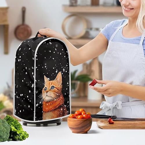 Vista 135 de doginthehole Lindas fundas para licuadora de gatos para cocina, antihuellas dactilares, a prueba de polvo, mezcladora o cafetera, cubierta