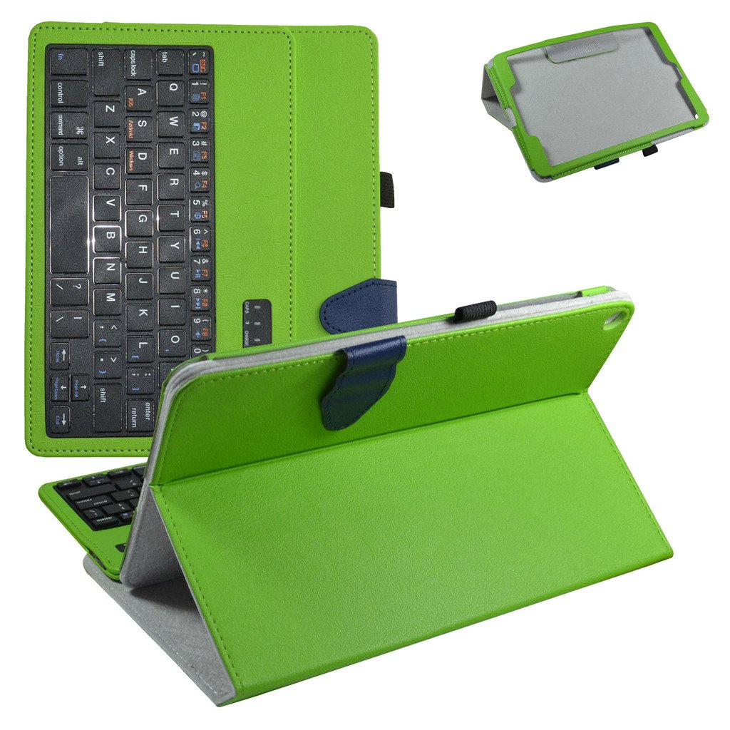 Asus ZenPad Z10 Wireless Keyboard Case,Mama Mouth Slim Stand PU Leather Case Cover with Romovable Wireless Keyboard for 9.7" ASUS Zenpad Z10 ZT500KL Verizon 4G Let Android 6.0 Tablet,Green