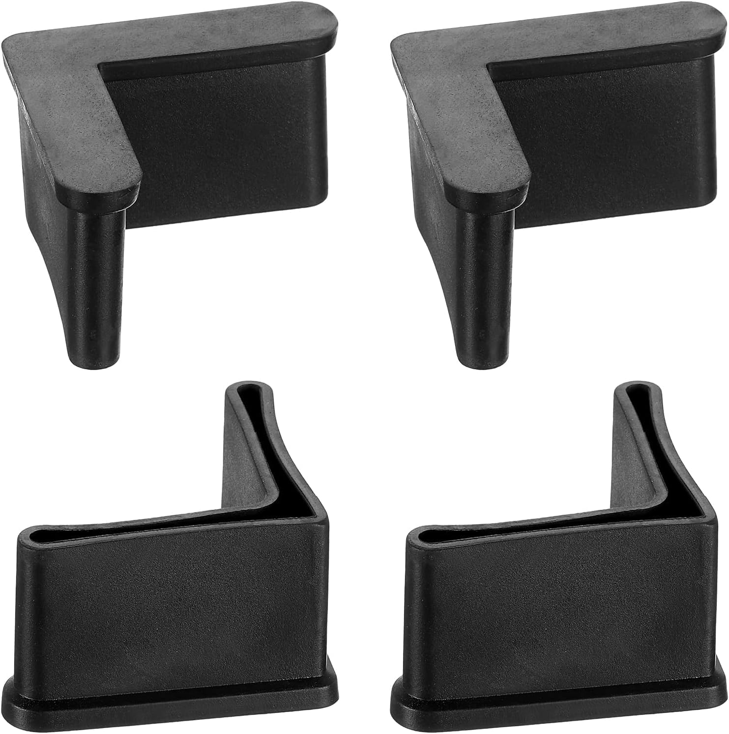Eminence Lifestyle Rubber Corner Protectors, Black, 2 Inch (51 mm) L-Shaped Edge Guards, Heavy Duty Corner Covers for Furniture, Tables, Shelves, Metal Frames & Wall Corne, Pack of 4-image-13