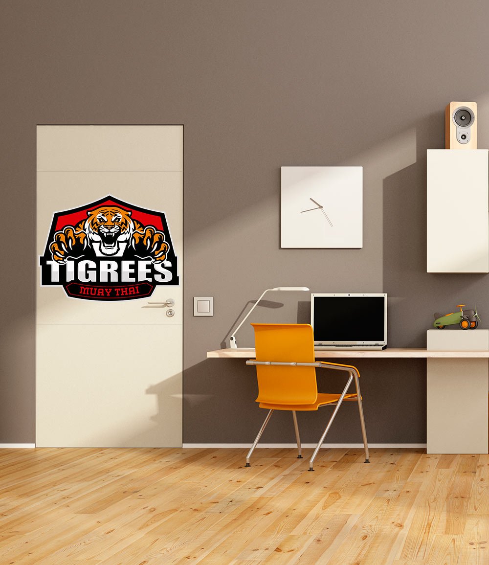 Vinyl Decorative Door tigrees| Several Measures | Strong Adhesive and Easy Application | Multi-Colour | Decorative Stylish Design Adhesive Sticker 82,5x210cm