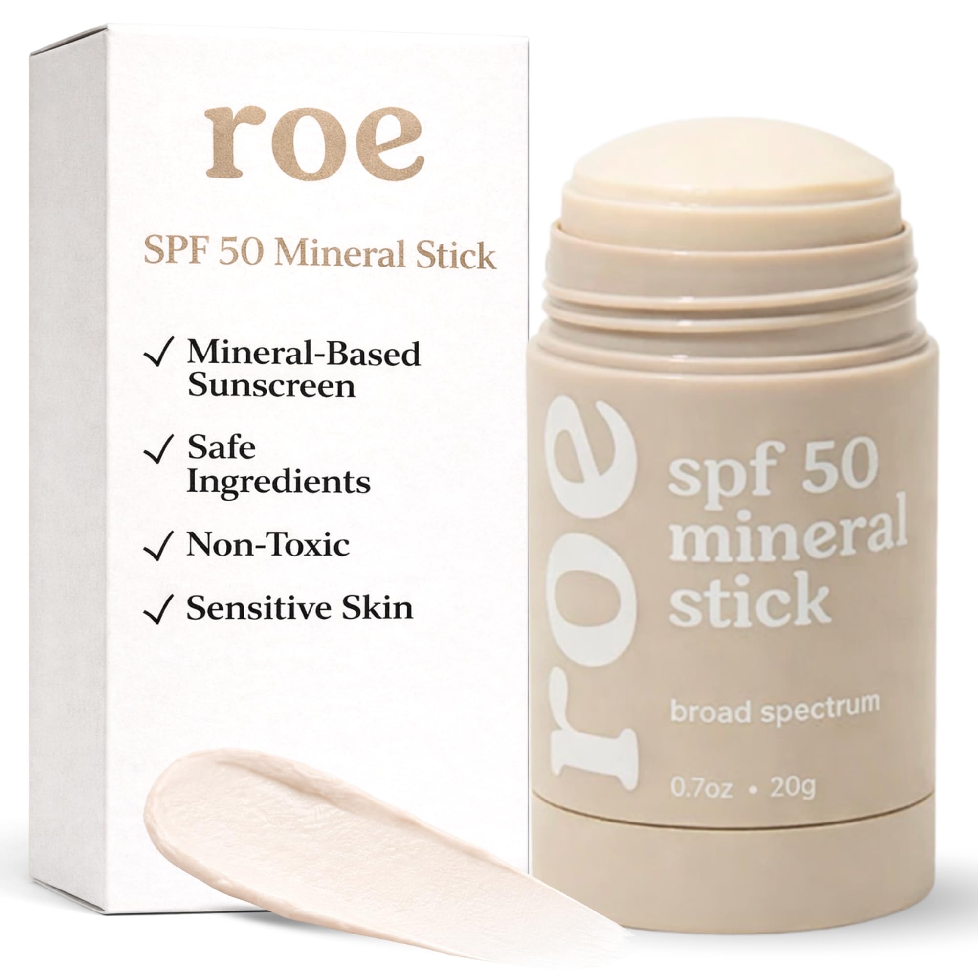 Roe Wellness Kids Sunscreen Stick Face Stick Sunscreen (SPF 50 Roll-on Stick)