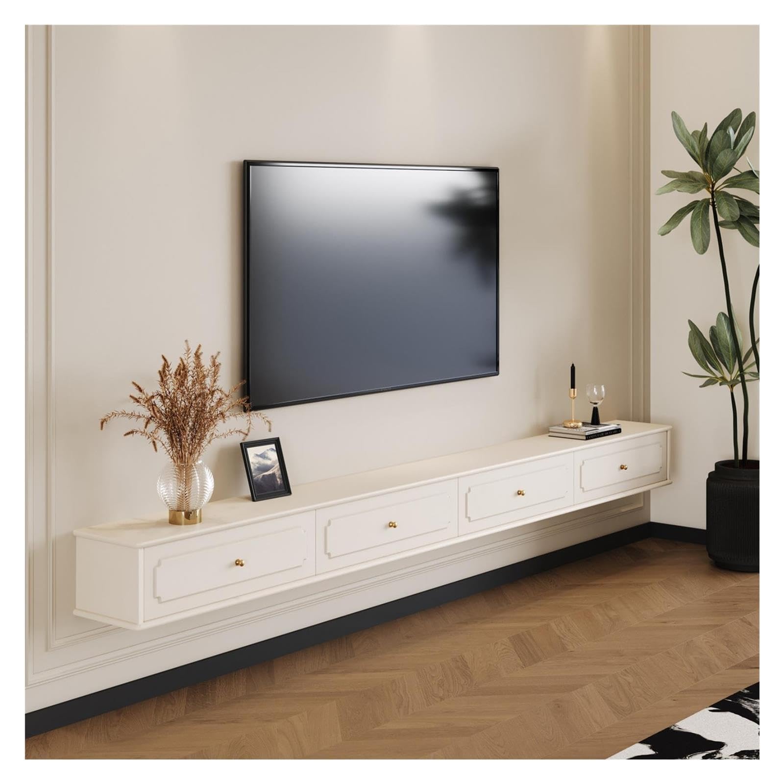 Meuble TV Flottant fixé au Mur