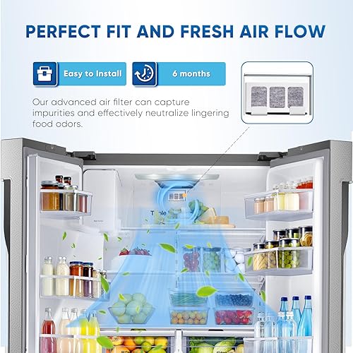 Miniatura 6 de PUREPLUS Paultra2 - Filtro de aire de repuesto para refrigerador, compatible con Pureair Ultra 2, Pureair Ultra ll, 242047805, 5303918847,