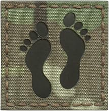 IR mult1cam Jolly Green Squadron Feet 2x2 SAR CSAR USAF Pararescue Tactical Morale Hook Patch