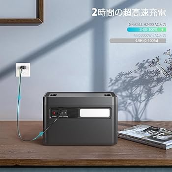Amazon.co.jp: GRECELL ポータブル電源 大容量 1843Wh LiFePO4 リン酸