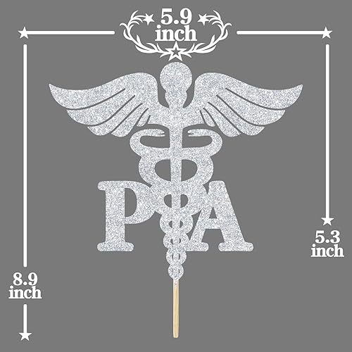 Miniatura 9 de Decoración para tartas NP con purpurina roja felicitaciones enfermerasNP clase de 2023enfermeras practicantes decoraciones para fiestas de