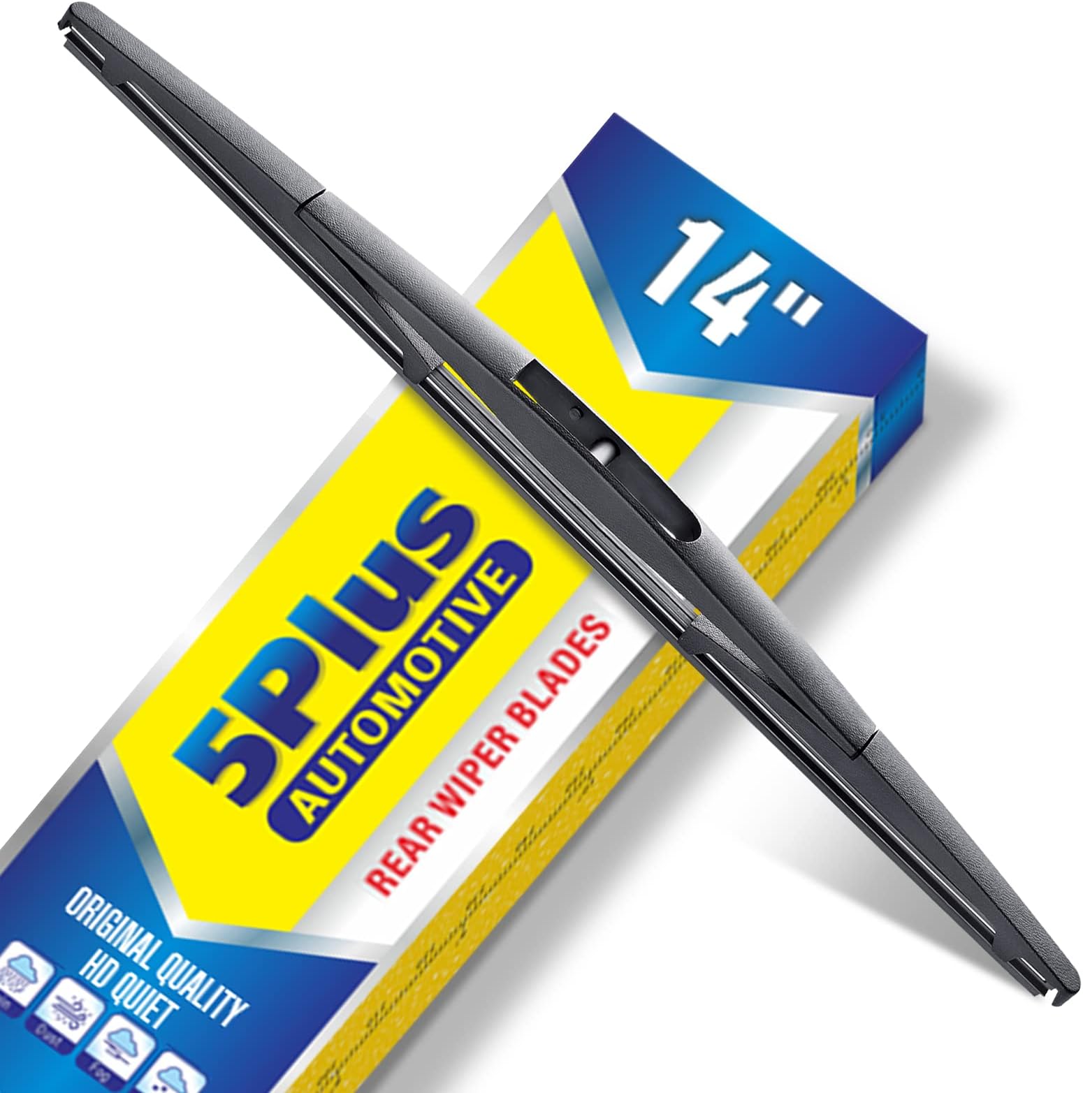 5 PLUS® 14 Inch Rear Wiper Blade Replacement for Subaru Forester 2022-2006 Ascent 2022-2019 Impreza 2011-2004 Outback 19-05 Tribeca 14-06/Honda CRV 11-07 Fit 20-07 BACK Windshield Wiper(14B/H354)