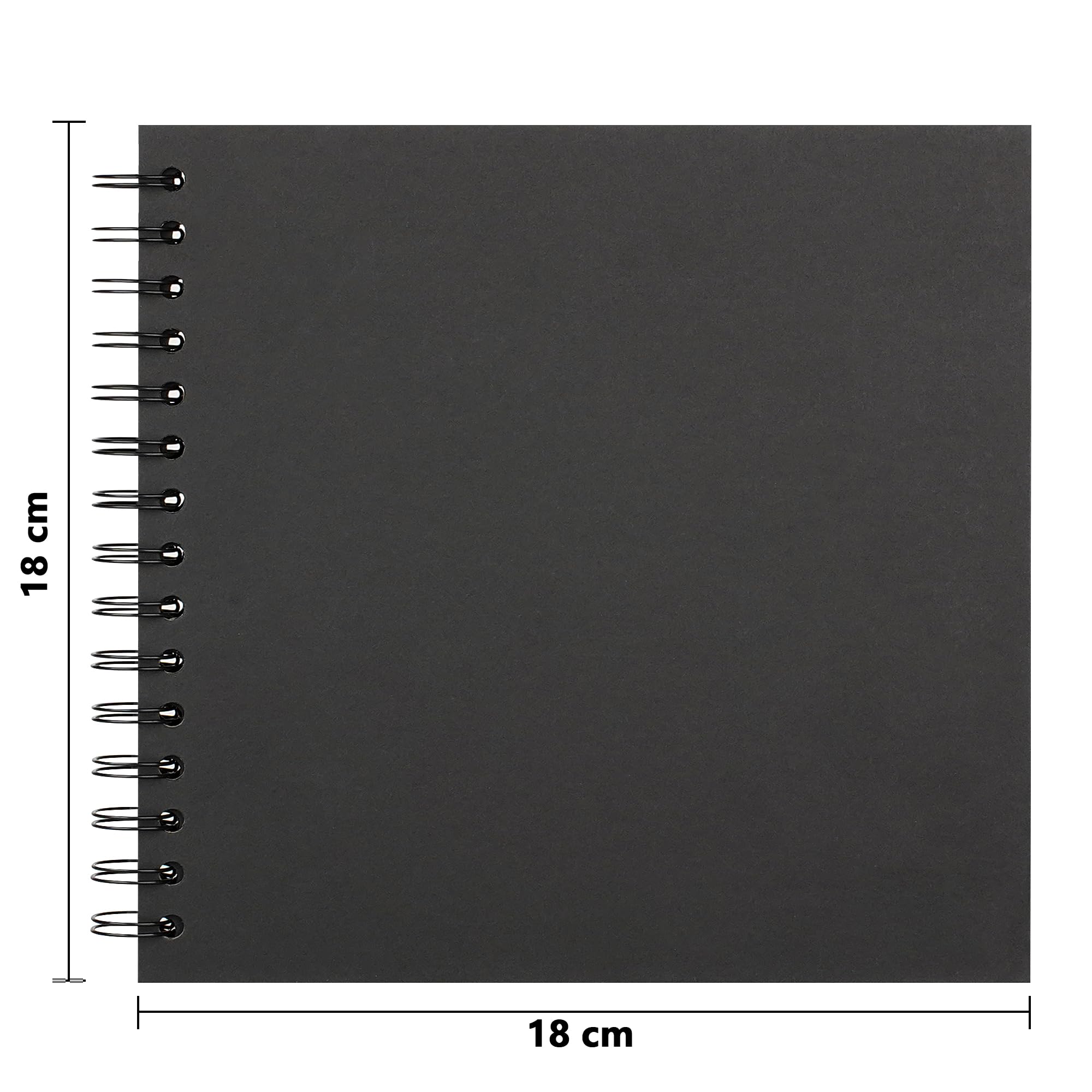 Hiwhy Album photo Scrapbook avec couverture en lin, 20,5 x 20,5 cm Hiwhy Album photo Scrapbook avec couverture en lin, 20,5 x 20,5 cm