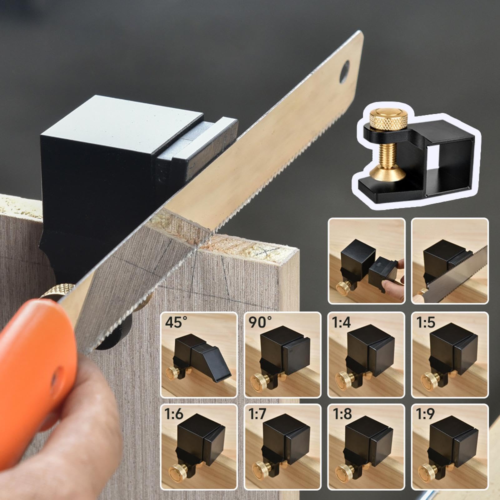 Schwalbenschwanz-Sägeführung, rechtwinkliges Messgerät, Holzbearbeitungssägewerkzeuge, Aluminium-Schwalbenschwanz-Vorrichtung, magnetische Sägeführung, Holzverbindungsschneider, Präzisions-Holzmarker,