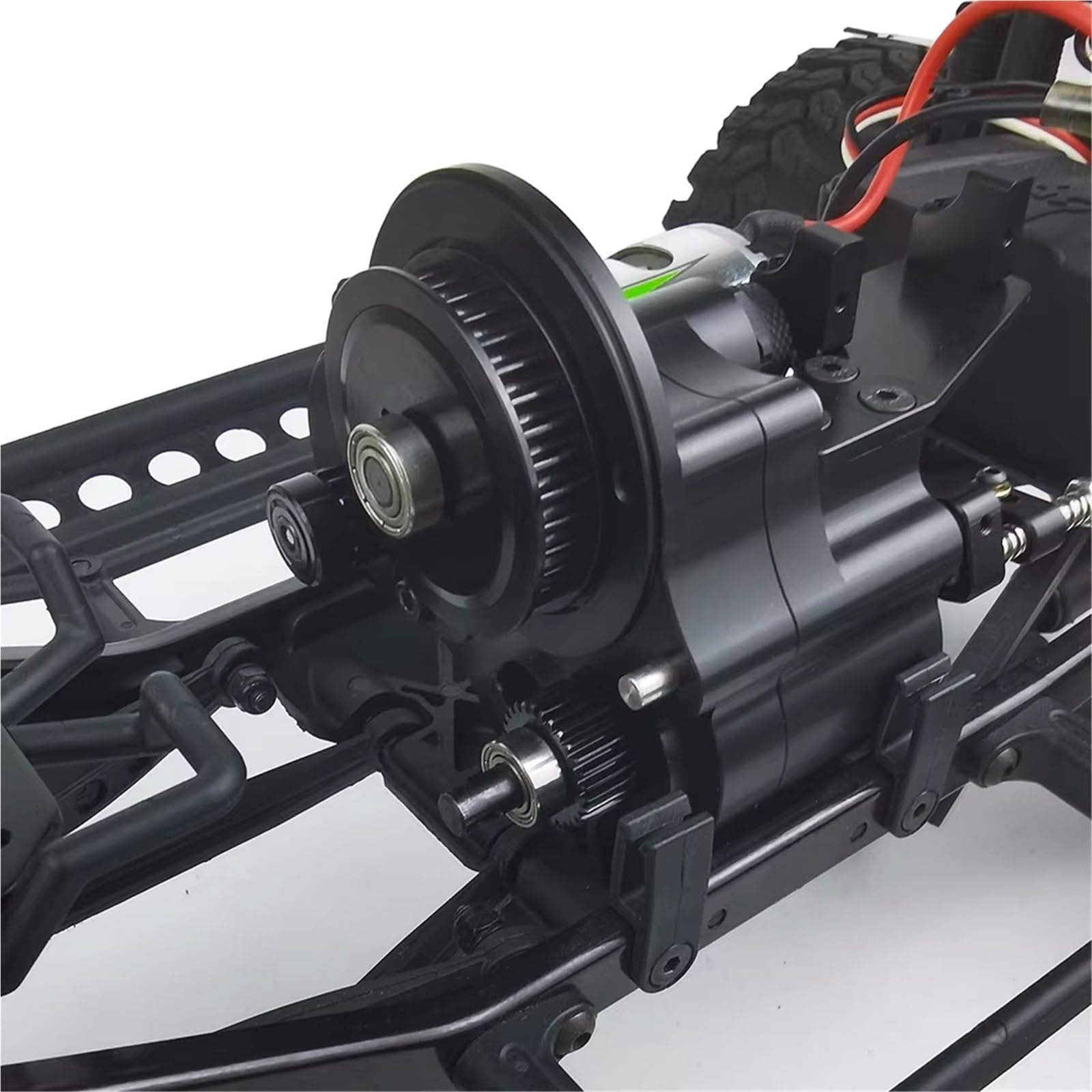 Compatible con Axial para SCX10 para Wrangler para Wraith 90048 1/10 RC Crawler Car Parts Caja De Cambios Inversa Correa Transmisión 2 Velocidades RC Mejoras