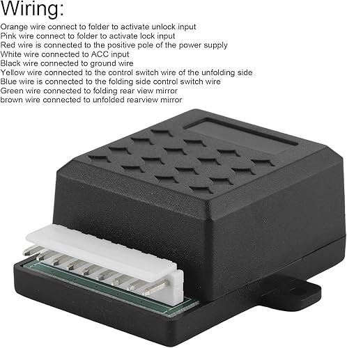 Miniatura 7 de Módulo plegable de espejo retrovisor universal para coche de 12 V, espejo retrovisor lateral auto plegable desplegar controlador plegable módulo más