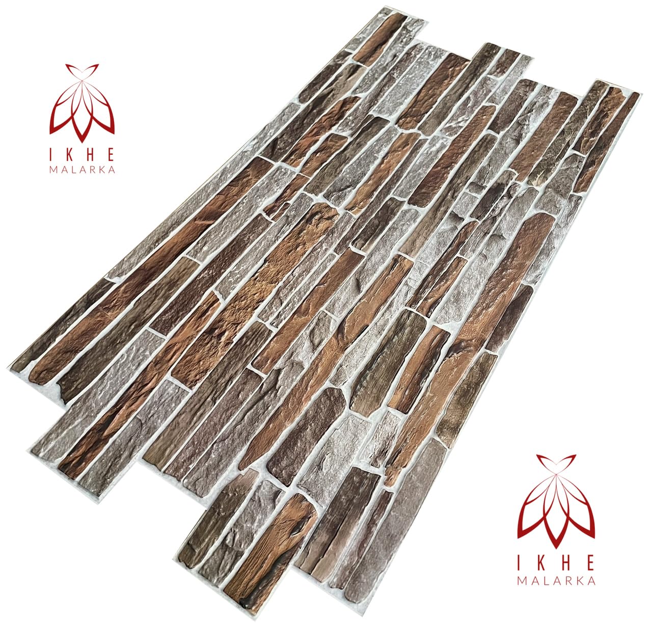 CPVC09 - Paneles de PVC 3D (12 m², aspecto de piedra, 28 unidades, revestimiento de pared, techo, revestimiento de PVC, imitación de azulejos, 90 x 48 cm)
