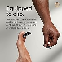 Vista 3 de MANSCAPED® Shears 3.0, 5-Piece Precision Men’s Nail Grooming Travel Kit, Stainless Steel Manicure Set with Fingernail & Toenail Clippers, Nail File