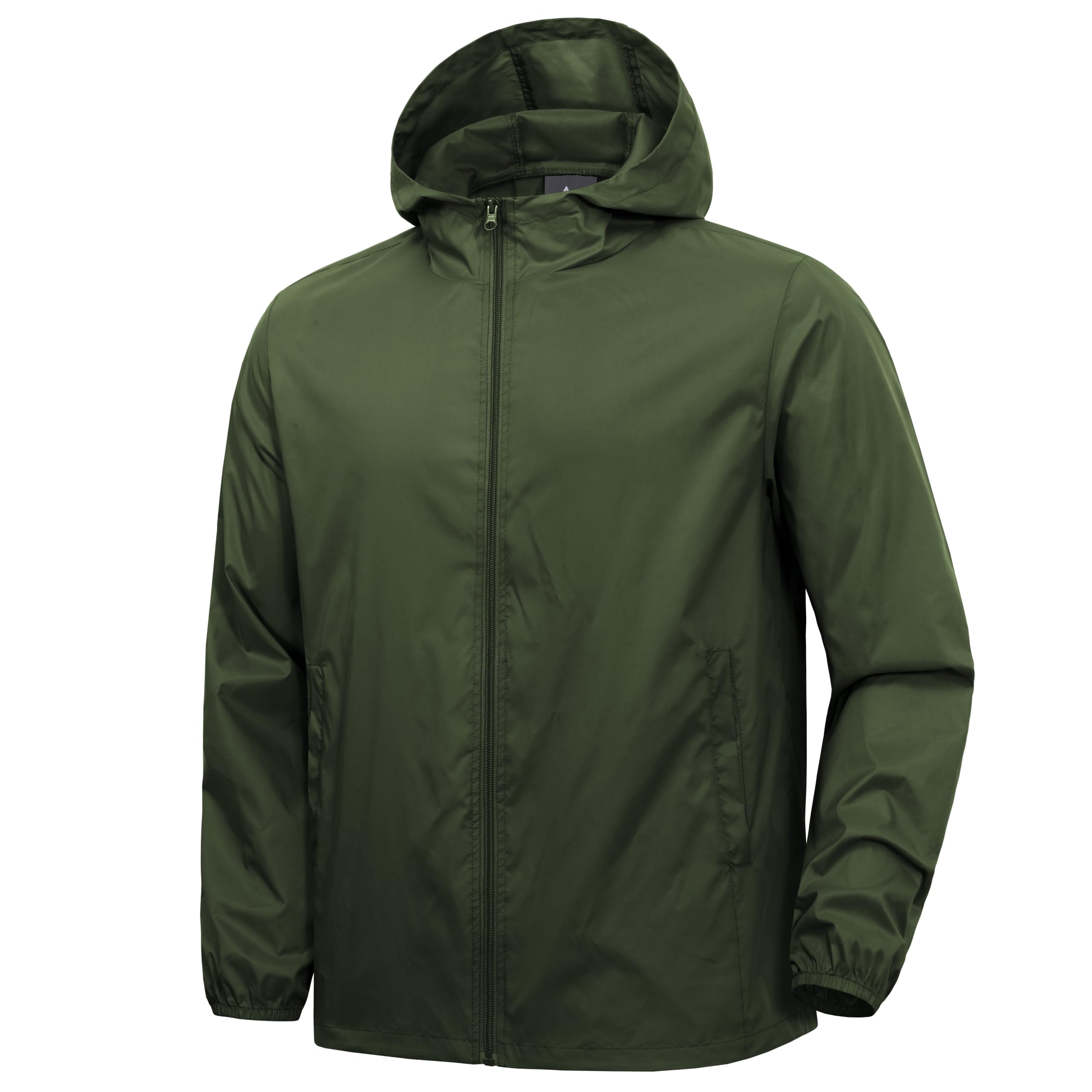 ZITY Men's Lightweight Waterproof Rain Jacket Hooded Windbreaker Raincoat Packable for Outdoor Hiking