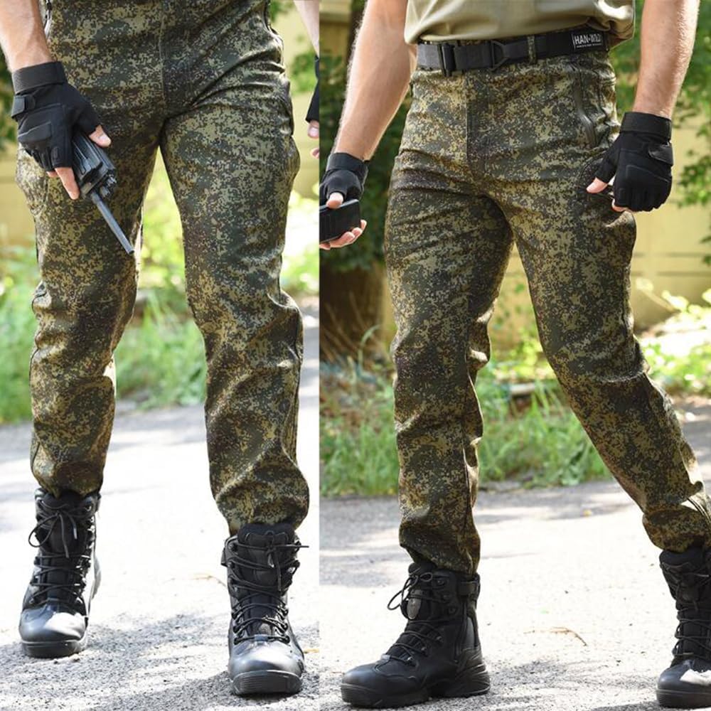 TOMITANY Men’s Fall&Winter Military Tactical Pants Fleece Lined Outdoor Cargo Pants