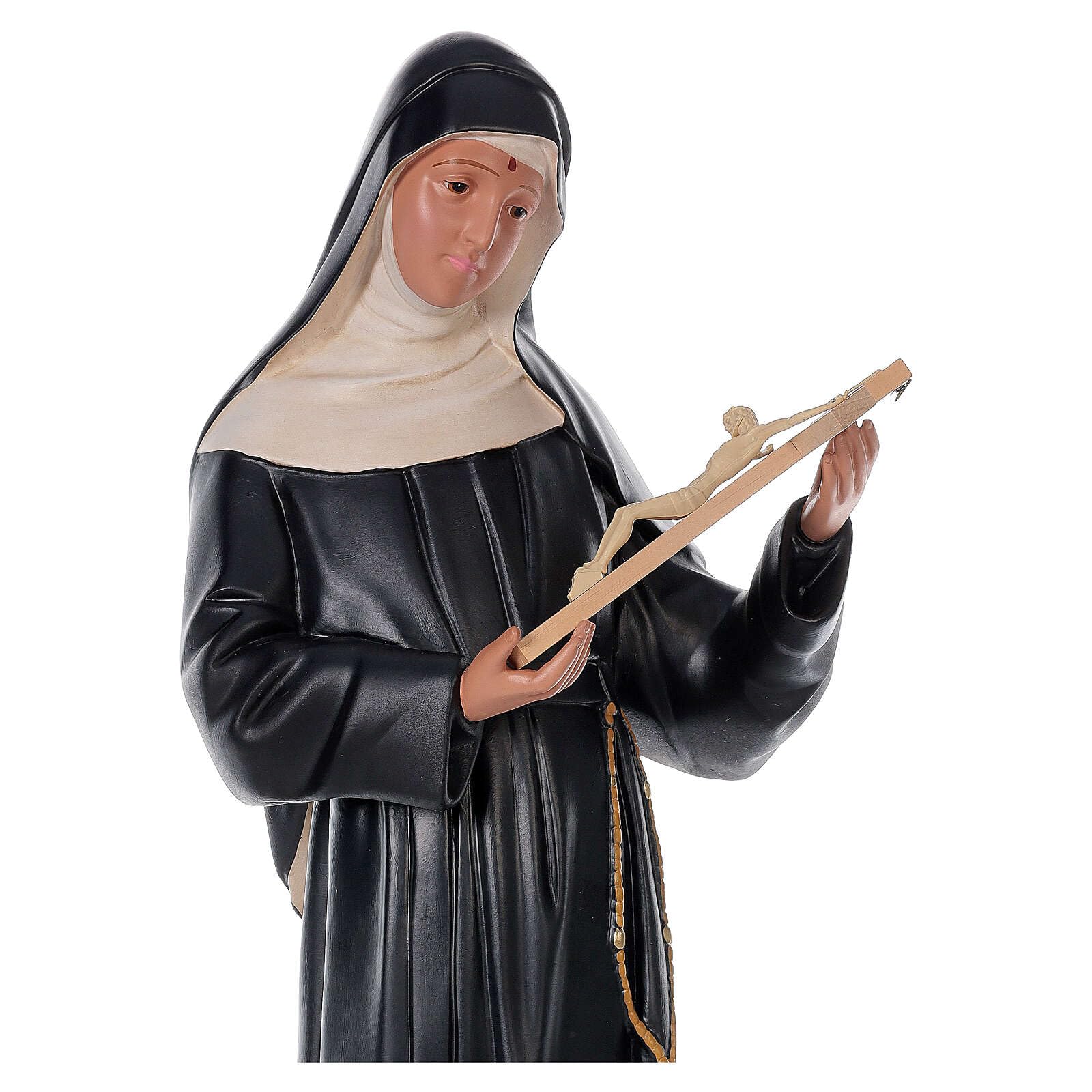 Holyart Statue in resina e PVC: Statua Santa Rita da Cascia 80 cm resina dipinta a mano Arte Barsanti