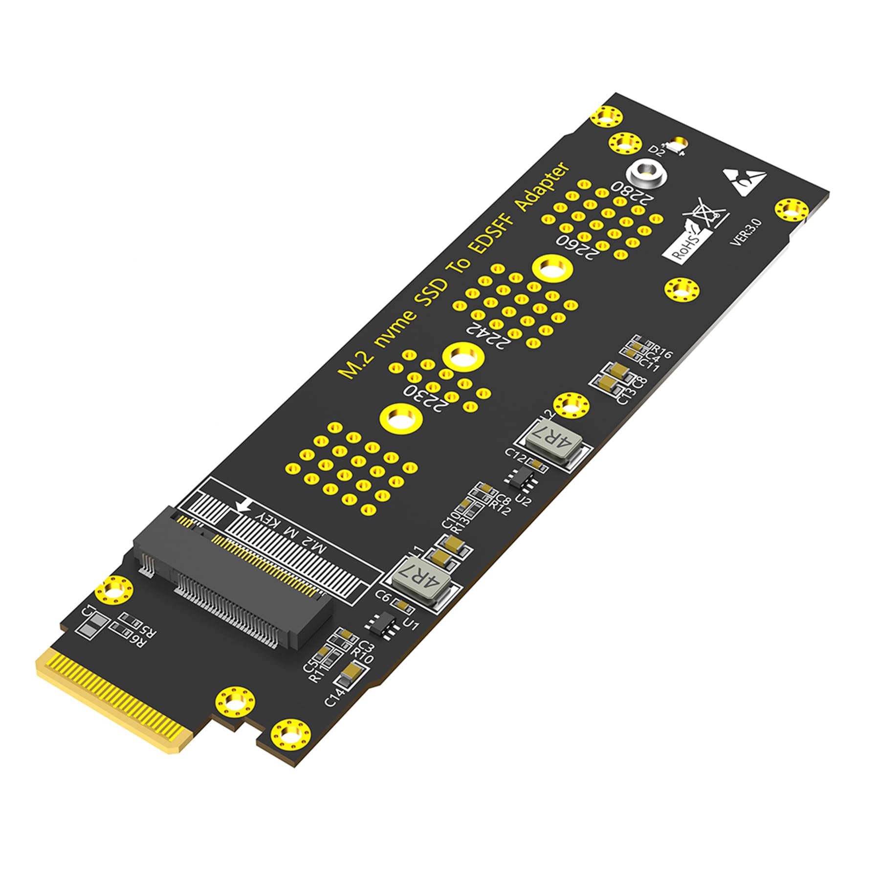 Amazon.co.jp: NVMe M.2 SSD to NVMe EDSFF E1.S SSD変換アダプター