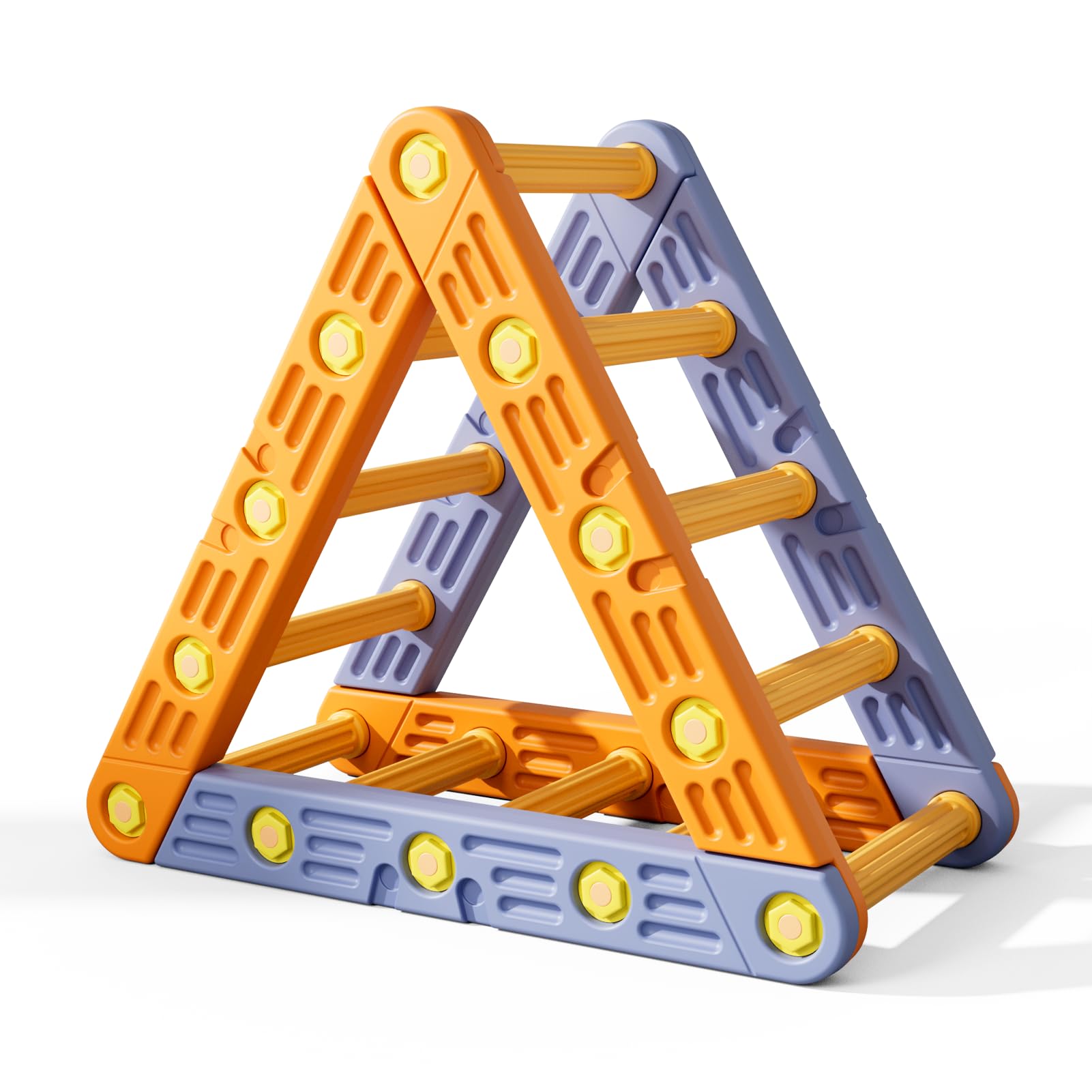Warmiehomy Toddler Climbing Frame, Indoor Triangle Climber Ladder for Kids 1-3, Kids Playground Play Gym 77×42×77cm,Montessori Activity Toy Gift for Children