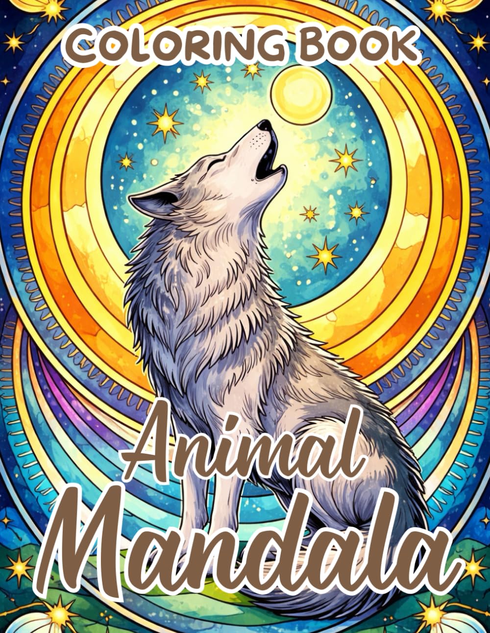 Animal Mandala Coloring Book: Beautiful and Intricate Animal Mandala Coloring Book For Adults with Lions, Elephants, Owls, Tiger, Horses, Dogs, Cats, and More!