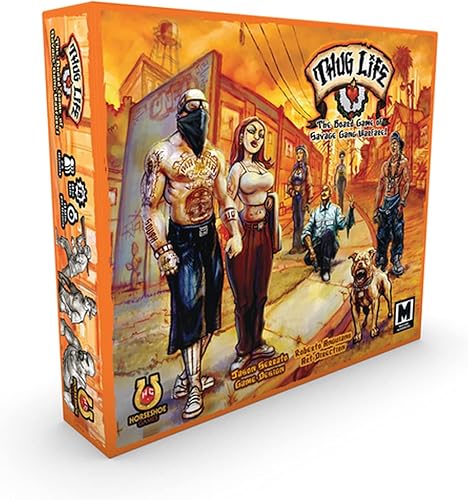 BoardGame Thug Life The Board Game (2-6 Homies) una carta de amor a la lucha urbana en todo Estados Unidos. Inspirado en la cultura callejera de Los