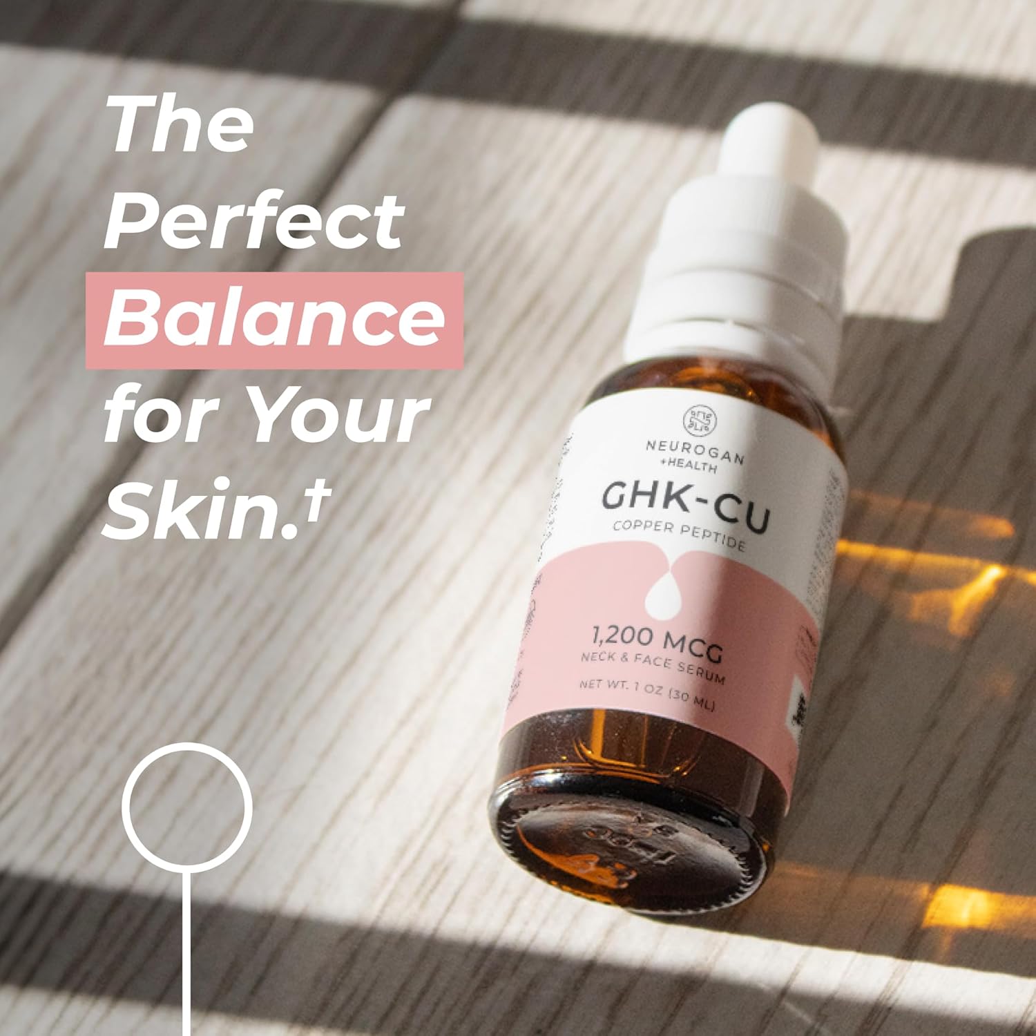 Neurogan - GHK-Cu (Copper Peptide) Neck & Face Serum 1,200mcg (1 oz bottle) - Image 8