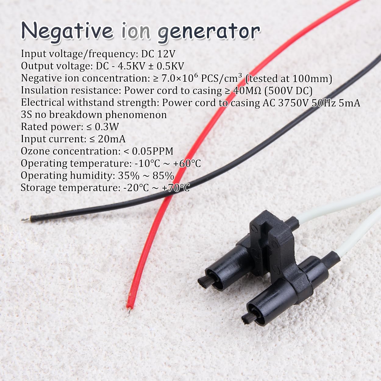 ZORZA 2Pcs High Output 12V DC Negative Ion Generator DIY Air Anion Ionizer Module for Air Purifier Accessories