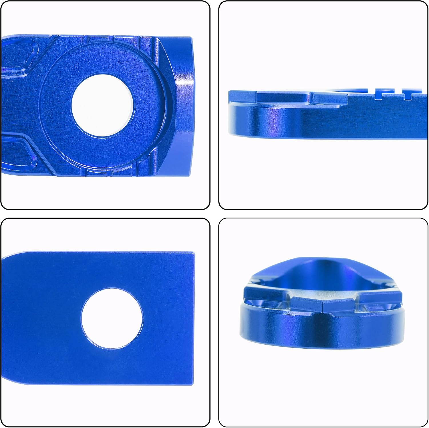 Sur Ron Axle Block, ZANGOMB 7075 Aluminum Rear Axle Tensioner Chain Adjuster For Surron Light Bee S/X Segway X160/X260, Blue
