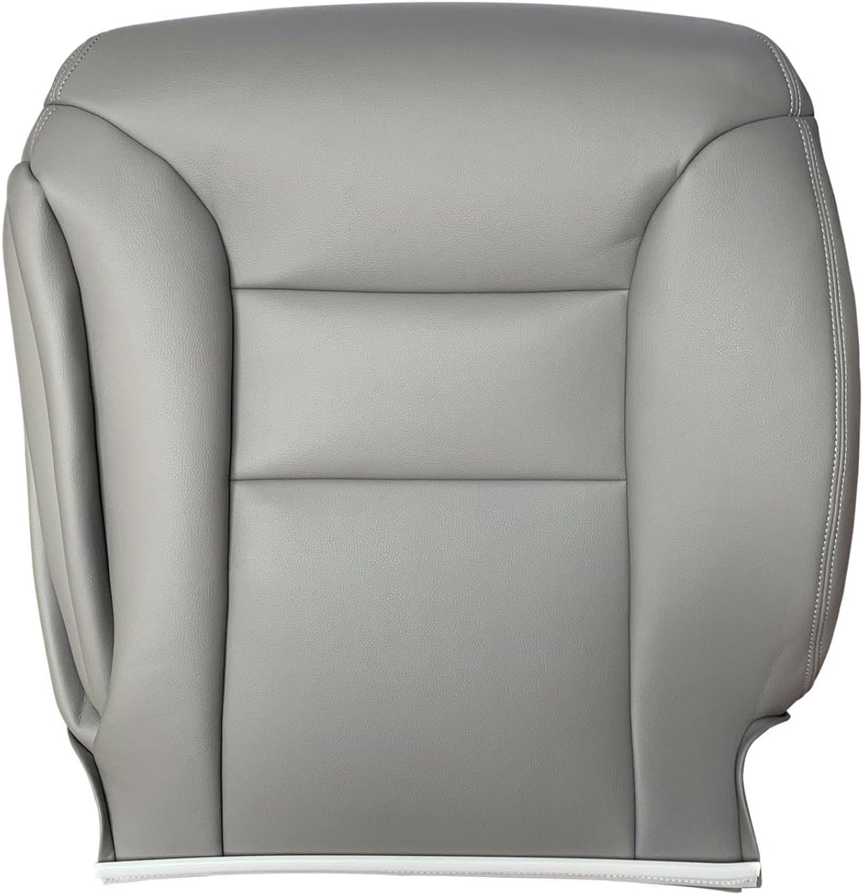 AUTOKAY Seat Covers for Chevy Tahoe Suburban for GMC Sierra Yukon 1995-1999 Leather Gray
