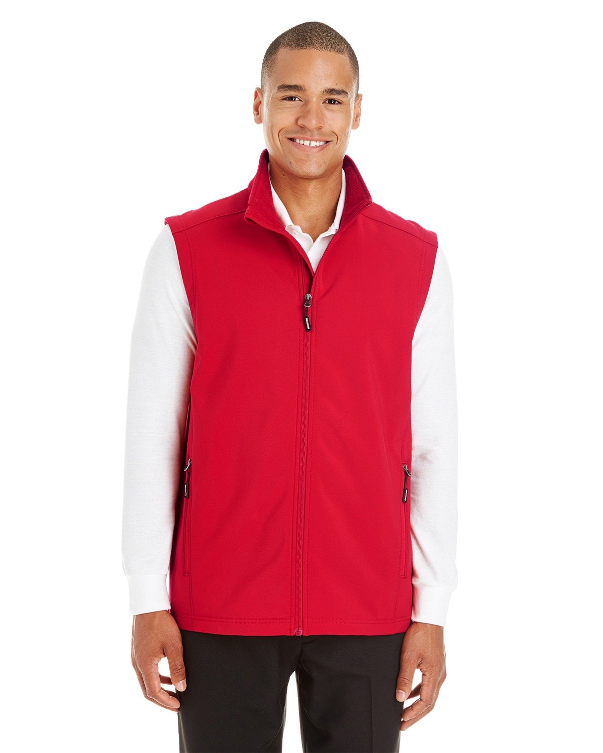 Men's Cruise Two-Layer Fleece Bonded Soft Shell Vest 2XL CLASSIC RED