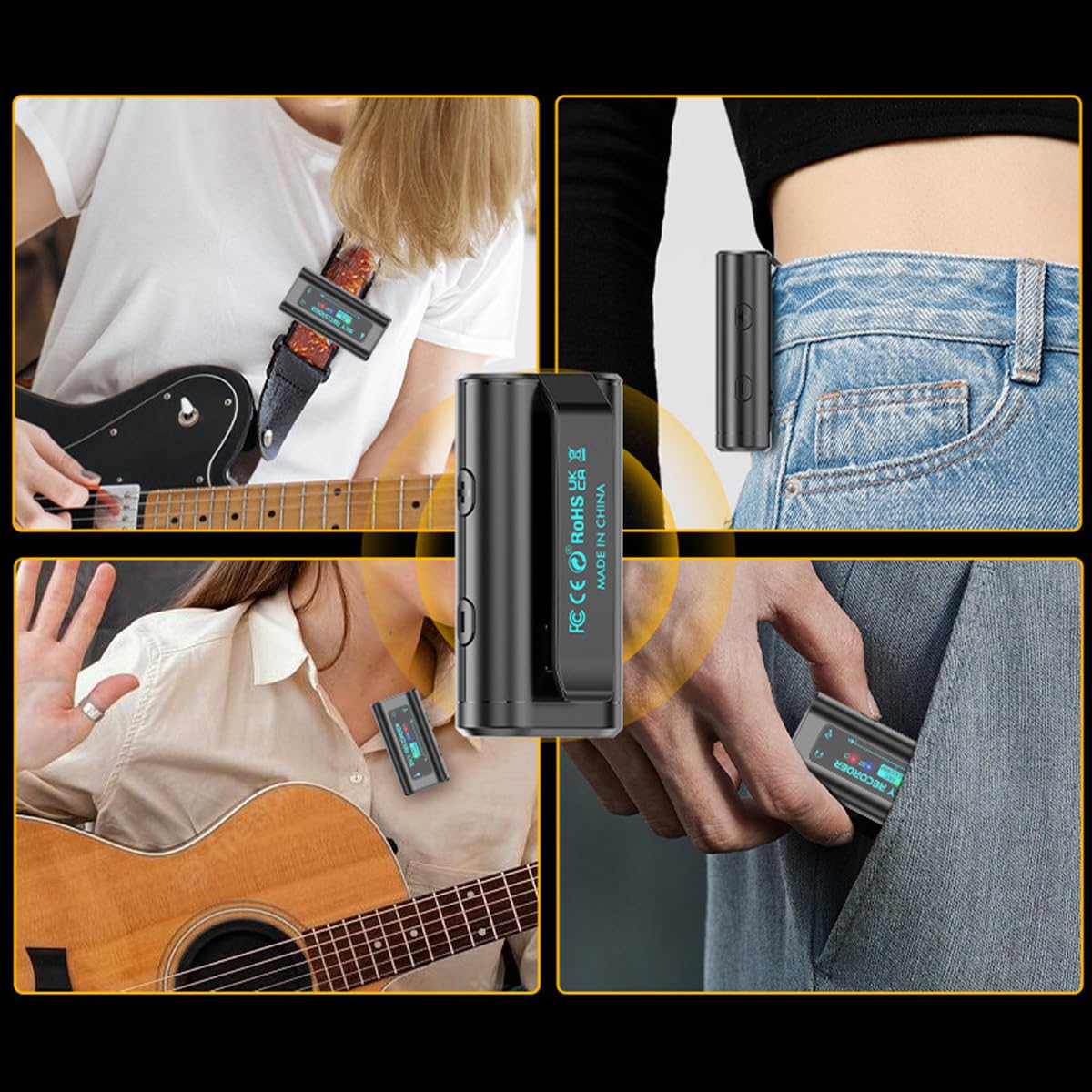 Scheda audio per registrazione di strumenti musicali Bluetooth 5.4 Registrazione di accompagnamento Registratore di clip integrato Compatibile con vari sistemi e software di piattaforma