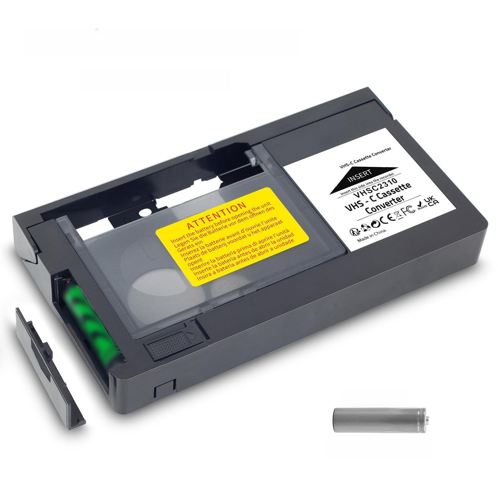 Adapter kasety VHS C, konwerter zmotoryzowany do S-VHS-C na VHS