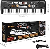 Vista 9 de Kids Keyboard Piano, 61 Keys Electric Piano Keyboard for Kids with Microphone MP3 Function Led Display Educational Musical Toys Birthday Xmas Gifts
