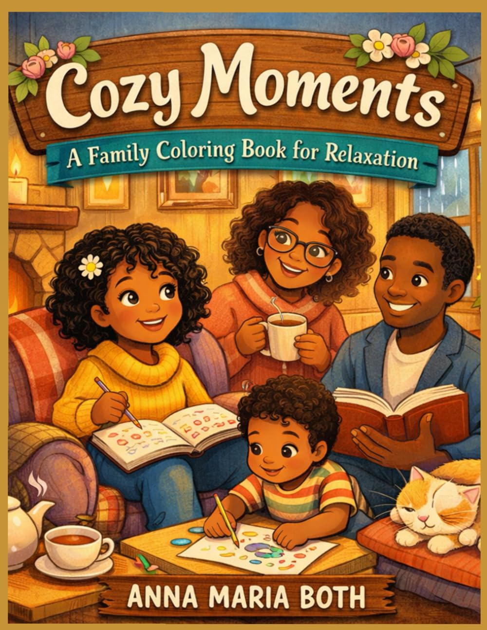Cozy Moments: A Family Coloring Book for Relaxation (Cozy Moments Coloring Series)