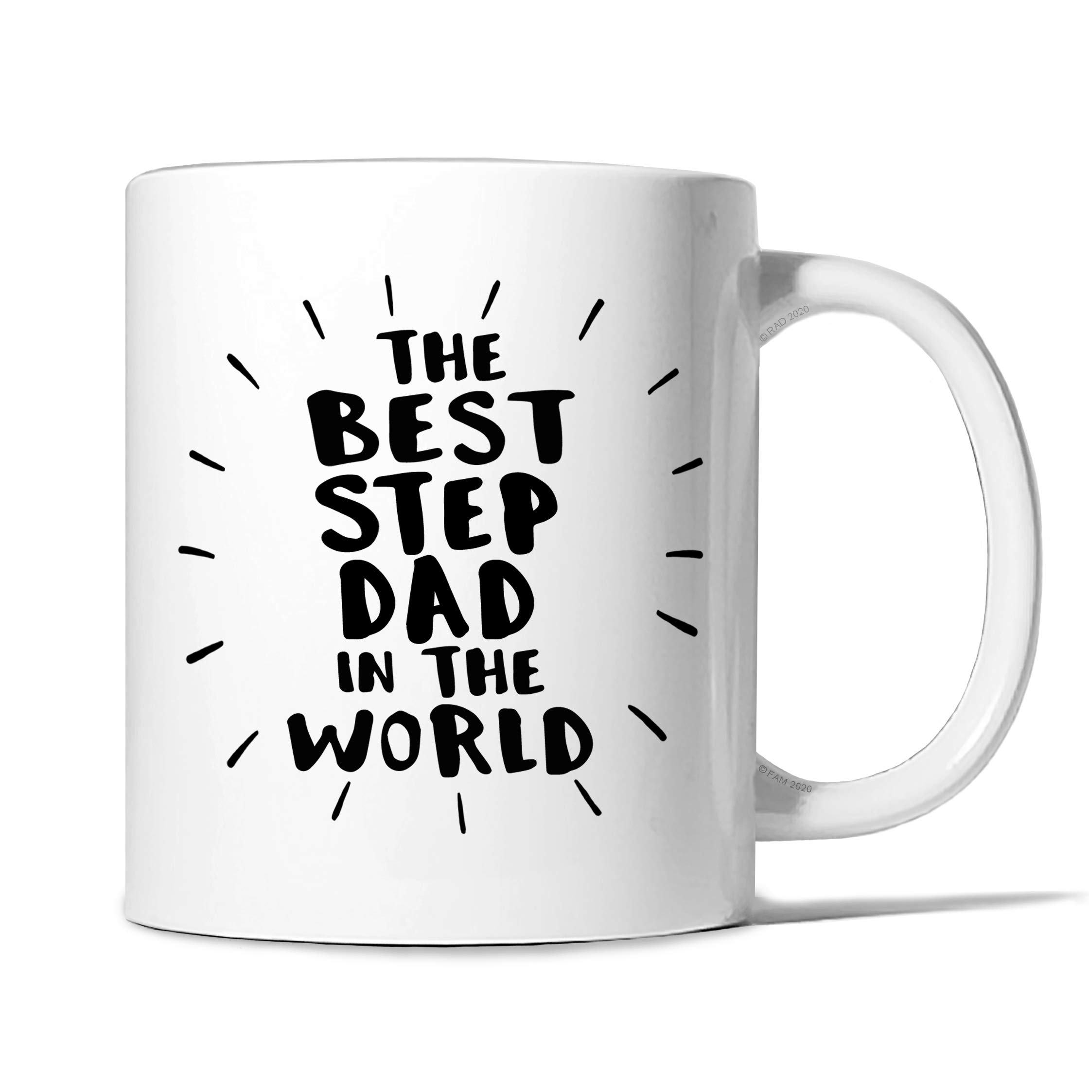 Risk-A Designs The Best Step Dad in the World Ceramic Mug, Step Dad gift, Step Dad mug, Step Father gift, Step Father mug, mens gift, parent gift, daddy gift