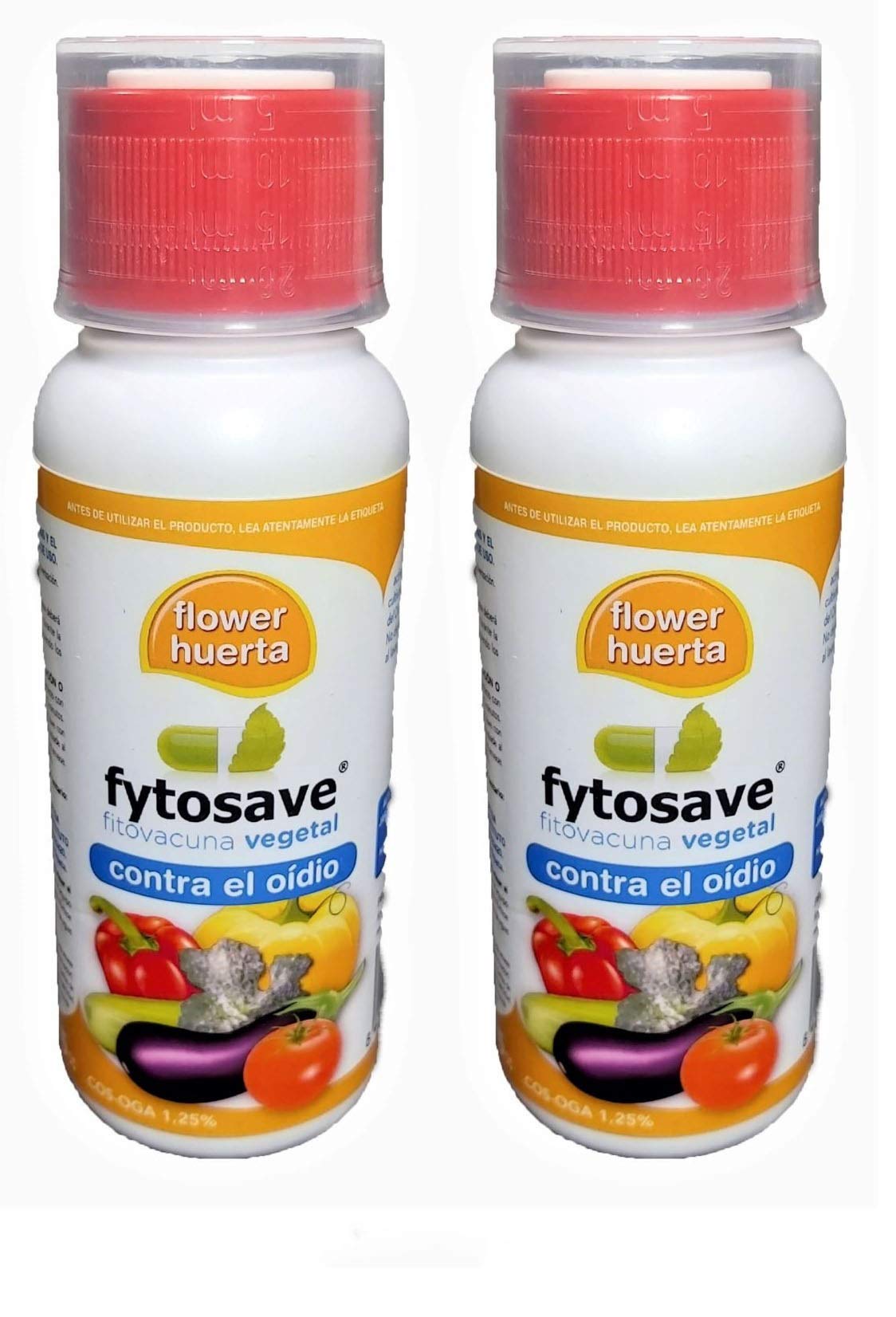 Todo Cultivo Fito Vacuna Vegetal ecológica FYTOSAVE. Prevención de oídio y Cenizas. Cos-oga 1,25%. 150 ml (2x75). Tratamiento 800-1000 m2.